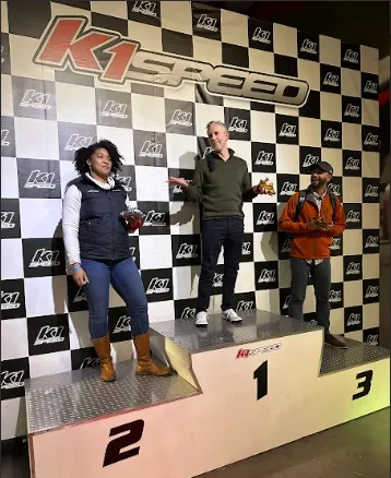 Nick placed 1st in a go kart race during Goalbook’s Winter Week 2023.