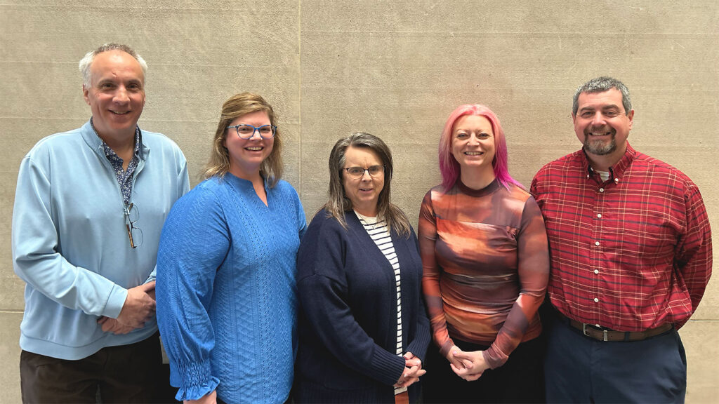 From left to right: Special Education Unit Directors Shawn Huss, Danica Nelson, Karla Magnuson, Heidi Budeau, and Dan Juve